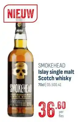 Horeca totaal Smokehead Islay Single Malt Scotch Whisky aanbieding