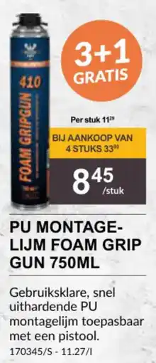 HandyHome Pu Montagelijm Foam Grip Gun aanbieding