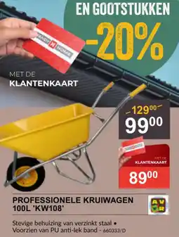 HandyHome Professionele Kruiwagen KW108 aanbieding