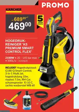 HandyHome Kärcher Hogedruk Reiniger K5 Premium Smart Control Flex aanbieding