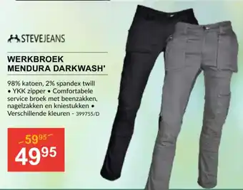 Stevejeans Werkbroek Mendura Darkwash