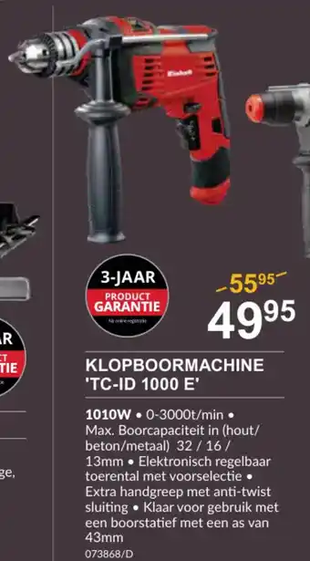 Einhell Klopboormachine TC-ID 1000 E