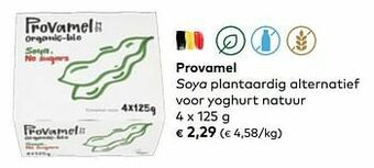 Bio Planet Provamel soya plantaardig alternatief voor yoghurt natuur aanbieding