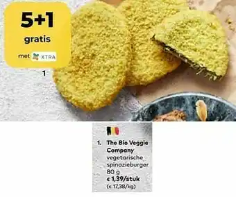 Bio Planet The bio veggie company vegetarische spinazieburger aanbieding