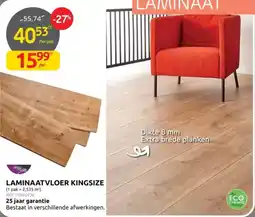 Brico Laminaatvloer kingsize aanbieding