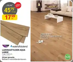 Brico Laminaatvloer aqua large aanbieding
