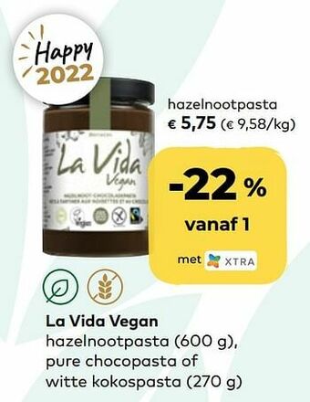 Bio Planet La vida vegan hazelnootpasta aanbieding