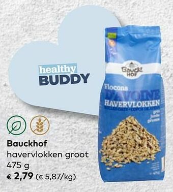 Bio Planet Bauckhof havervlokken groot aanbieding