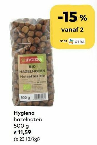 Hygiena hazelnoten