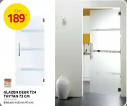 Brico Glazen deur T24 thytan aanbieding
