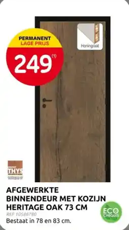 Brico Afgewerkte binnendeur met kozijn heritage oak aanbieding