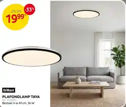 Brico Brilliant plafondlamp taya aanbieding