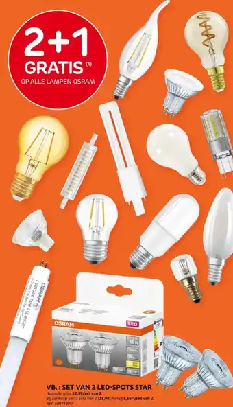 Osram set van 2 led-spots star