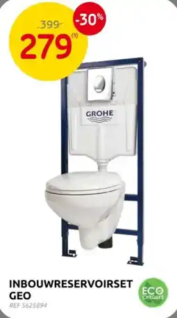 Brico Grohe inbouwreservoirset geo aanbieding