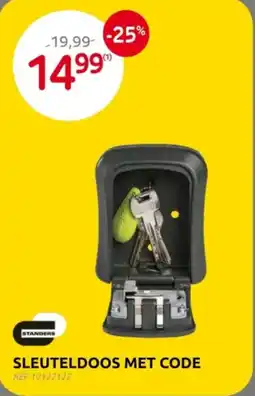 Brico Standers sleuteldoos met code aanbieding