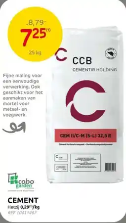 Brico Cobo garden cement aanbieding