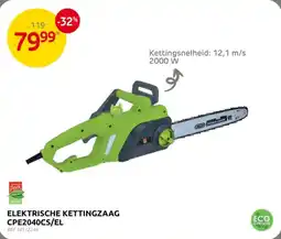 Brico Central Park elektrische kettingzaag CPE2040CS/EL aanbieding