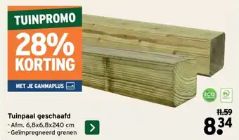 GAMMA Tuinpaal geschaafd aanbieding