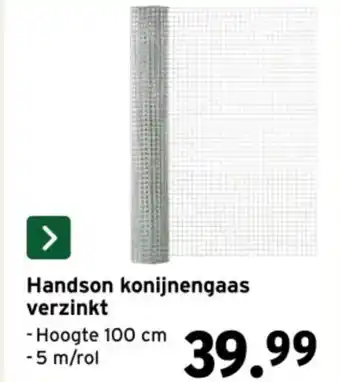 GAMMA Handson konijnengaas verzinkt aanbieding