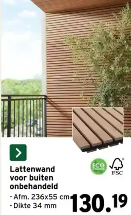 GAMMA Lattenwand voor buiten onbehandeld aanbieding