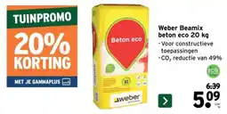 GAMMA Weber Beamix beton eco aanbieding