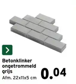 GAMMA Betonklinker ongetrommeld grijs aanbieding