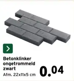 GAMMA Betonklinker ongetrommeld zwart aanbieding