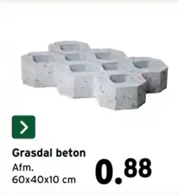 GAMMA Grasdal beton aanbieding
