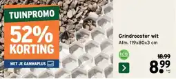 GAMMA Grindrooster wit aanbieding