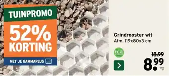 GAMMA Grindrooster wit aanbieding