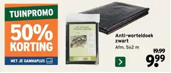 GAMMA Anti-worteldoek zwart aanbieding