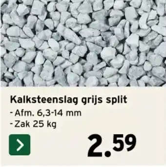 GAMMA Kalksteenslag grijs split aanbieding