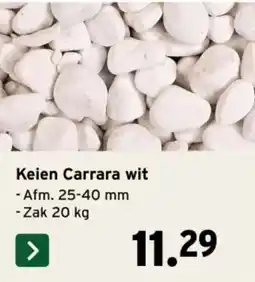 GAMMA Keien Carrara wit aanbieding