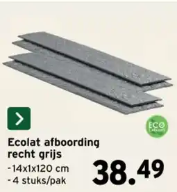 GAMMA Ecolat afboording recht grijs aanbieding