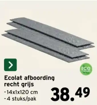 GAMMA Ecolat afboording recht grijs aanbieding