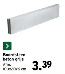 GAMMA Boordsteen beton grijs aanbieding
