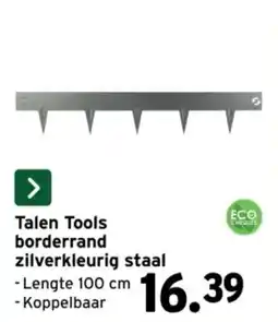 GAMMA Talen Tools borderrand zilverkleurig staal aanbieding