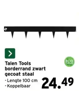 GAMMA Talen Tools borderrand zwart gecoat staal aanbieding