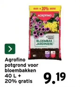 Agrofino potgrond voor bloembakken