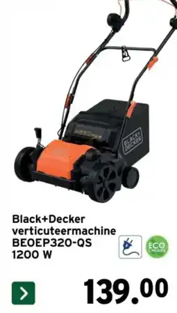 GAMMA Black+Decker verticuteermachine BEOEP320-QS 1200 W aanbieding