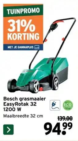 GAMMA Bosch grasmaaier EasyRotak 32 1200 W aanbieding