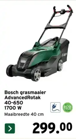 GAMMA Bosch grasmaaier Advanced Rotak 40-650 1700W aanbieding