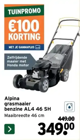 Alpina grasmaaier benzine AL4.46 SH