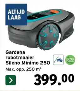 GAMMA Gardena robotmaaier Sileno Minimo 250 aanbieding