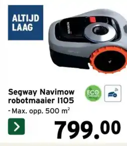GAMMA Segway Navimow robotmaaier 1105 aanbieding