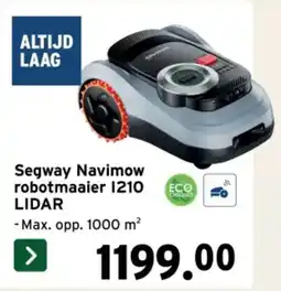 GAMMA Segway Navimow robotmaaier 1210 LIDAR aanbieding