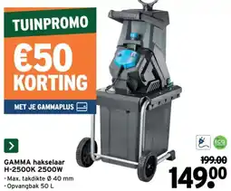 GAMMA Gamma hakselaar H-2500K 2500W aanbieding