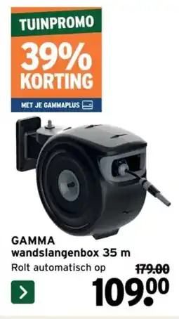 GAMMA Gamma wandslangenbox 35 m aanbieding