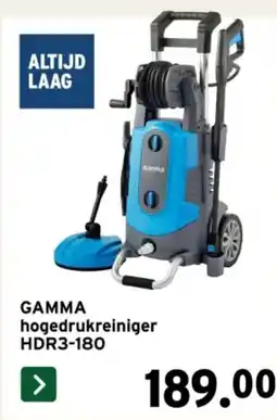 GAMMA Gamma hogedrukreiniger HDR3-180 aanbieding