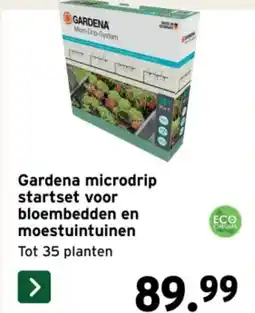 GAMMA Gardena microdrip startset voor bloembedden en moestuintuinen aanbieding